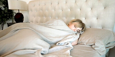 Sleeping babe is unaware of the action next to her