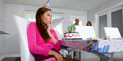 Teen babe Carolina Sweets has a great birthday celebration