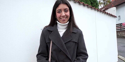 Ugly teen is lucky to get her first sex on a cold day