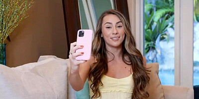 MacKenzie Mace indulges in deepthroating her bf's BBC