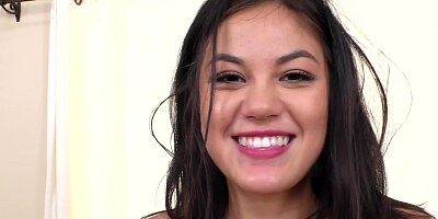 Asian lady exposes her body shapes and gets owned on the table