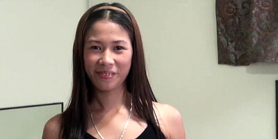 Asian whore gets paid well to give away her wet pussy