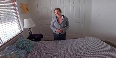 Lonely mom begs her stepson for his young dick in her mouth