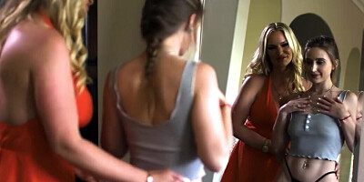 Hot MILF Rachael Cavalli loves teen Laney Grey's tongue