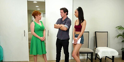 Redhead MILF Penny Pax teaches her students how to fuck