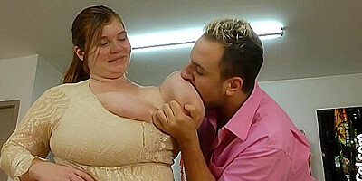 Massive Natural Boobs Fetish Video