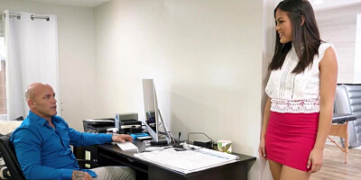 You better spread you long legs to get hired as a masseuse!