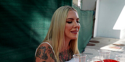 Things get naughty with a sexy Money Talks candidate