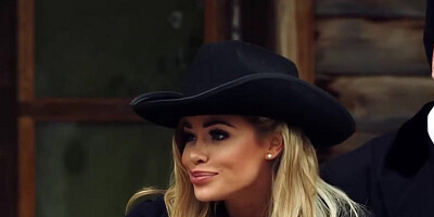 Horny cowboy gets sucked and fucked by two wild horses