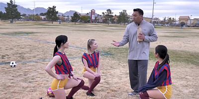 Asian Teenage 18+ And Shagging The Coach With Coco Lovelock, Diana Grace And Avery Black