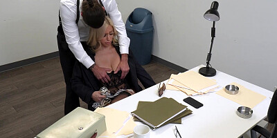 Amateur sex in the office with curvy Latina Lory Lace