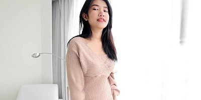 Thai babe has big tits and enjoys hard sex as well