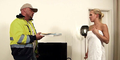 Blonde girl with big tits wants to get fucked silly