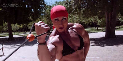 Mrs Sanchez Outrageous Muscular Exhibitionist