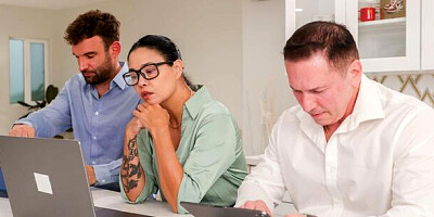 Playful Dana Vespoli at brunette xxx