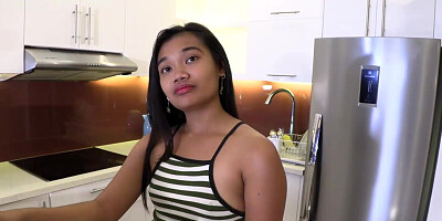 Cute Filipina maid is getting fucked by a rich person