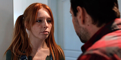 Petite redhead Madi Collins gets fucked by her stepdad and social worker