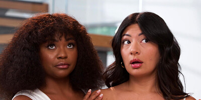 Avery Jane and Freya Parker seduced by hot Cami Strella