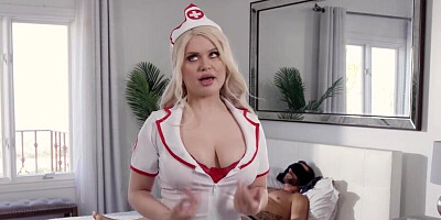 Titjob nurse is going to get her pussy smashed too
