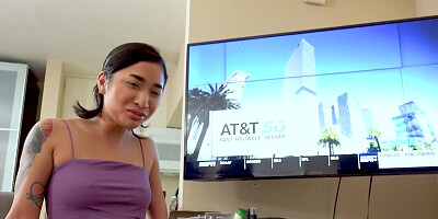 Super bendy Asian cutie is going to get off with hard D