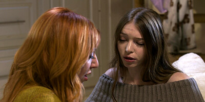 Cutie Myra Moans licks redhead milf Lauren Phillips' pussy