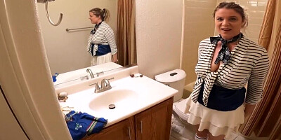 Stepfamily fuck scene with a really intense blondie