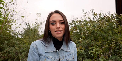 Point Of View Pounding Dark Hair Exciting After Pick Up