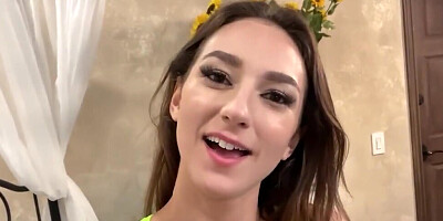 Stepdaddy dick is going to pound this tight teen hottie