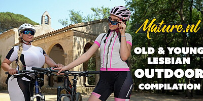 Bewitching Alexa Blun and Lina Luxa - cycling action - Mature NL