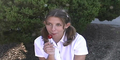 Flirtatious gill at college girl clip