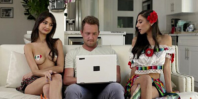 Watch hot Gianna Dior and Eliza Ibarra's scene