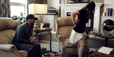 Fuck on the floor for horny babe Gracie May Green