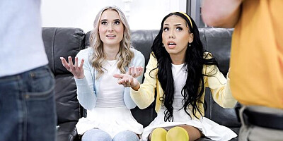 Bianca Bangs and Thea Summers's big cock trailer by Daughter Swap