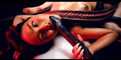 Jia Lissa and Rae Lil Black's red head scene by Hentaied