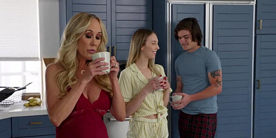 Stepmom is going to be involved in a wild threesome