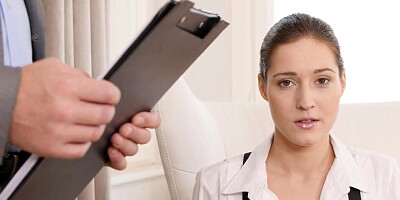 Schoolgirl with a sexy body gets to screw her professor