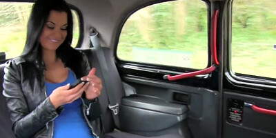 Jasmine Jae getting fucked in a public cab which is HOT