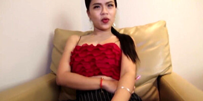 Hairy Thai hottie is going to get smashed in a hotel room