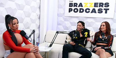 Spicy interracial threesome XXX scene with Luna Star and Chloe Amour