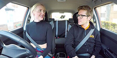 Tall British Blonde Gets Creampied In Her Tight Pussy