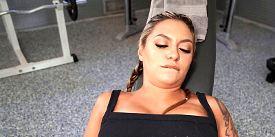 After a private workout, it's time for intimate fun