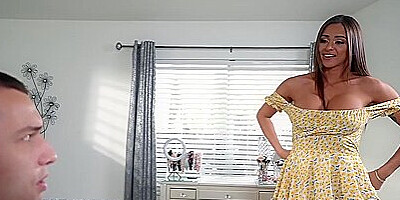 Busty Stepmom Armani Asks, Am I Hotter Than The Neighbor, Would You Fuck Me?