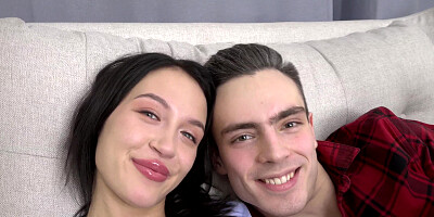 Amateur anal sex for cute brunette Kristi Fox