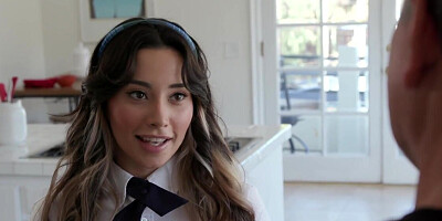 Aria Lee has a round ass and she is happy to fuck older men