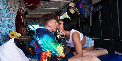 Group sex in pickup with hot Madalina and Wicca