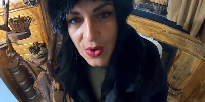 Deep Blow-job While Wearing Fur Coat And Shiny Boots 204