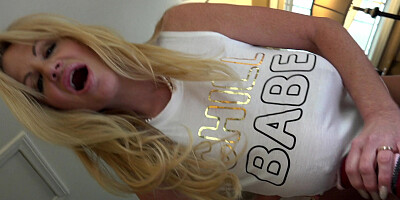 POV blowjob and sex in the bedroom with Kelly Madison