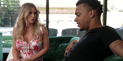 Danielle Renae with fake boobs enjoys BBC