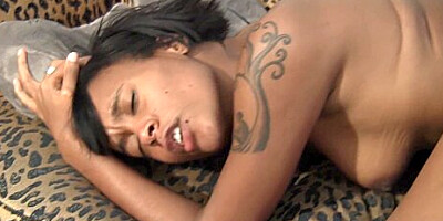 Ebony Toughie Charlie Ninja And Girly Lola Foxx Fill Twats With Tongue