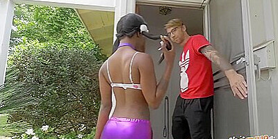 Tiny Black With Braces Fucked